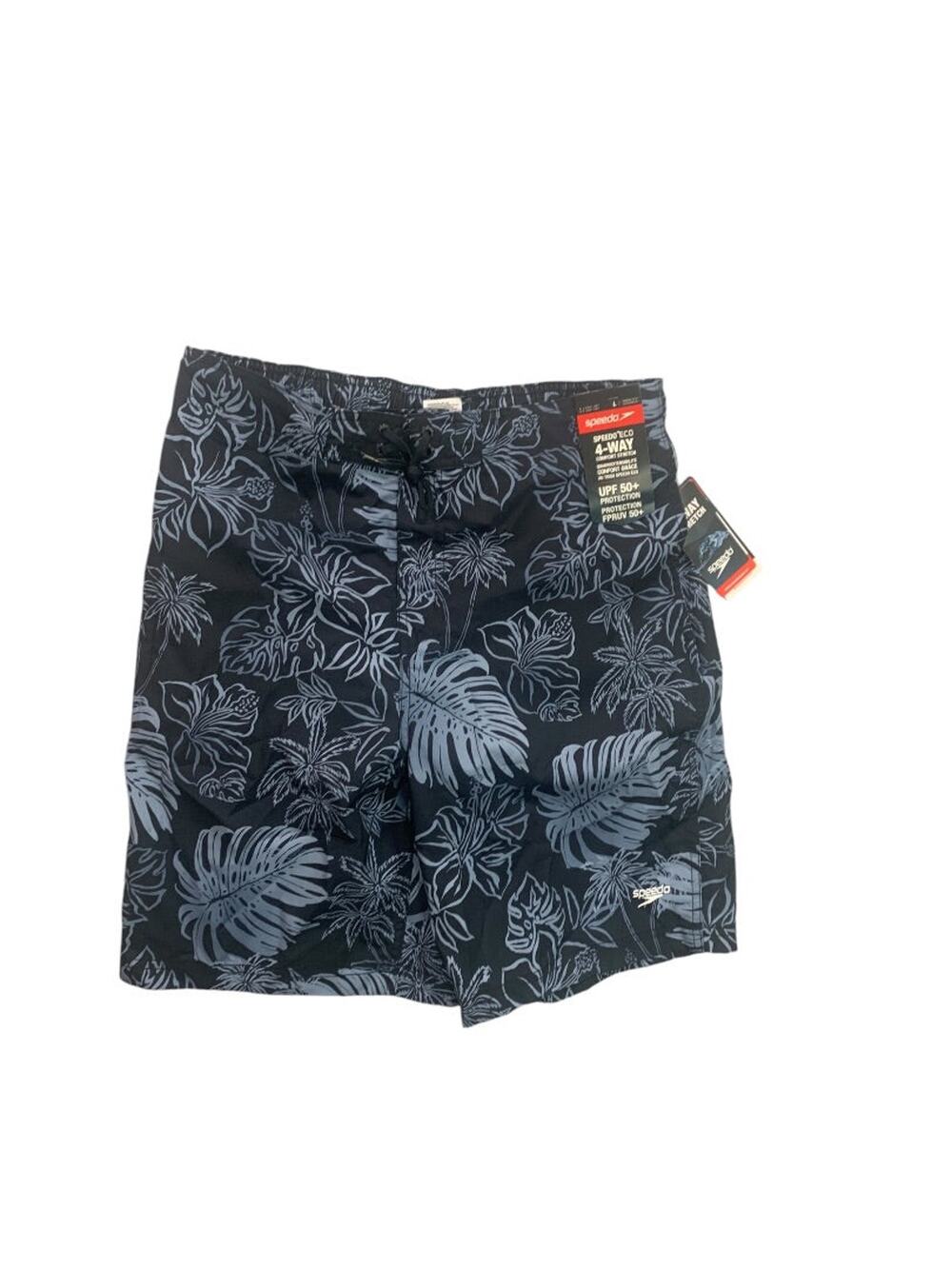 Large Speedo Mens New Tropical Monument Swim Trunks Lined